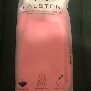 Aloe infused socks and pumice stone